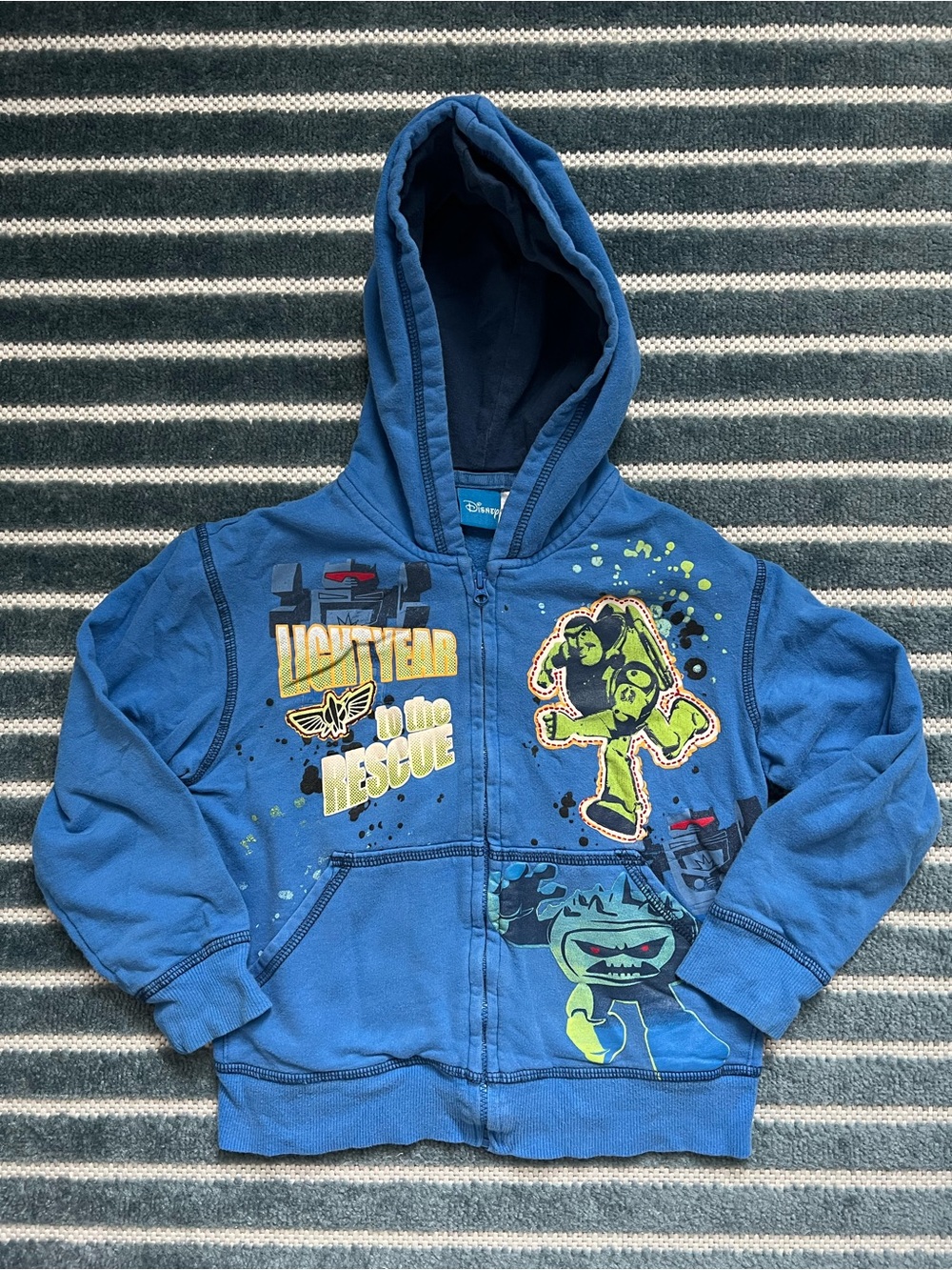 Y2K Disney Buzz Lightyear Zip-Up Hoodie Size 4/5